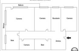 Vanzare apartament 3 camere, 65 mp, etaj intermediar, zona Piata Zorilor