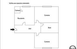 Vanzare apartament cu 2 camere, decomandat, 50 mp, zona strazii Tulcea