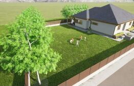 Proiect autorizat pentru constructie casa, teren 725 mp, Corusu