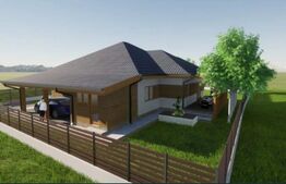 Proiect autorizat pentru constructie casa, teren 725 mp, Corusu