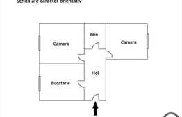 De vanzare 2 camere, 54 mp utili, boxa la subsol, zona strazii Gheorghe Dima!