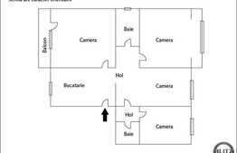 De vanzare 4 camere, 85 mp, parcare, boxa la subsol, zona strazii Castanilor!