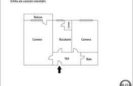 2 camere decomandate, 50 mp, imobil reabilitat termic, zona Golden Tulip!