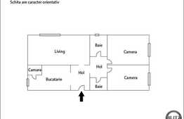 Vanzare apartament 3 camere, 64 mp utili, zona G. Dima, garaj inclus