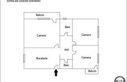 De vanzare 3 camere, decomandat, 68 mp, boxa la subsol, zona strazii Pasteur!