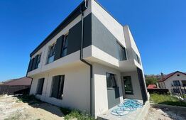 Duplex de vanzare semipasiv cu pompa de caldura, panouri solare fotovoltaice, 120 mp, 300 teren, Chinteni  