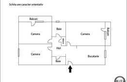 Vanzare 3 camere, 65 mp, semidecomandat, boxa la subsol, zona strazii Lunii!