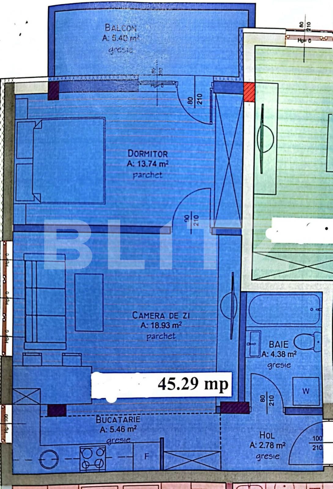 Apartament de vânzare 2 camere Floreşti - 105861AV | BLITZ Cluj-Napoca | Poza1