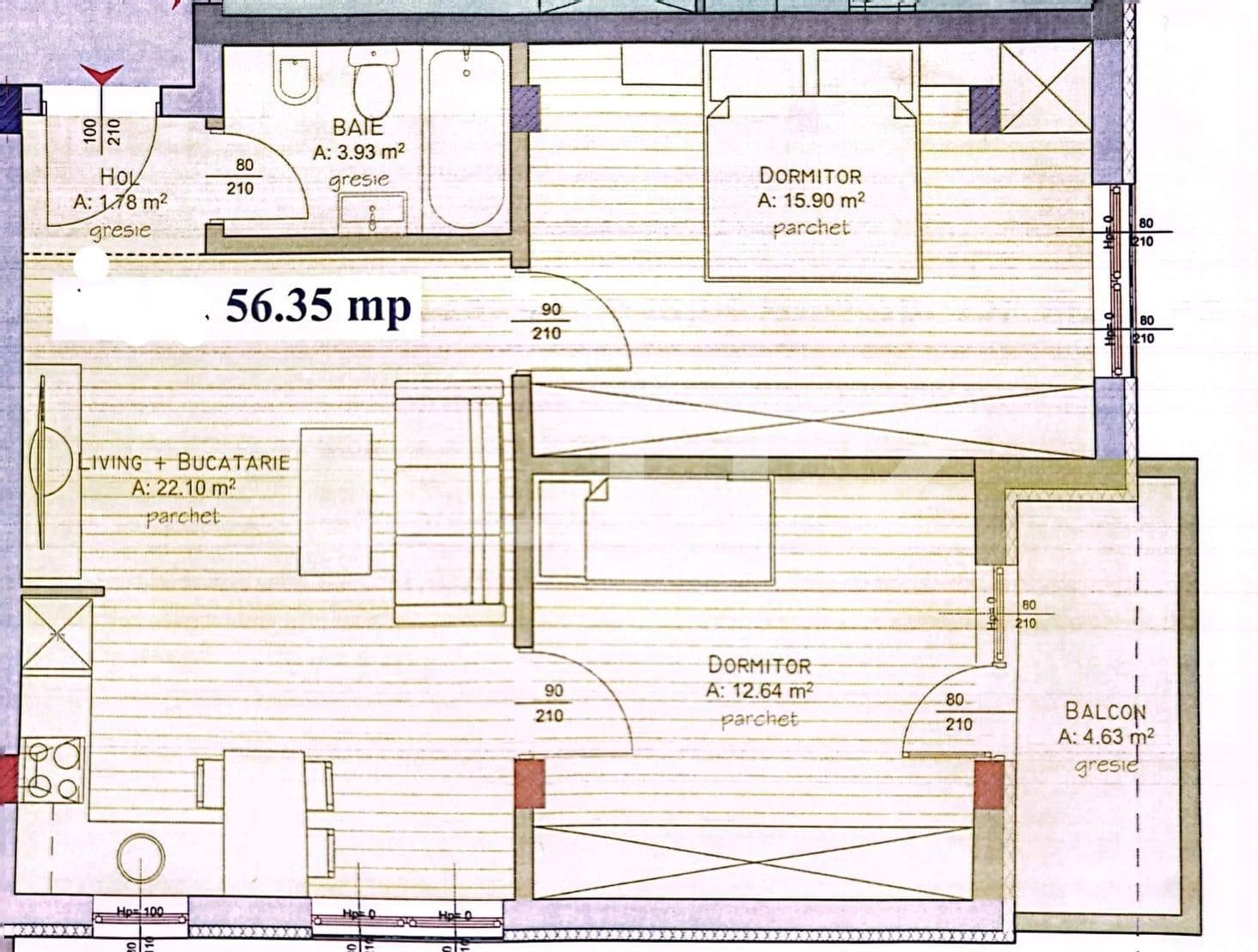 Apartament de vânzare 3 camere Floreşti - 105862AV | BLITZ Cluj-Napoca | Poza1