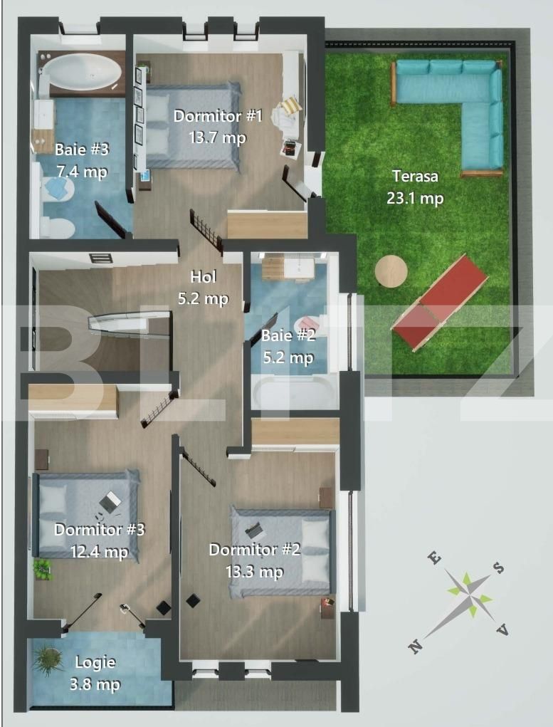 Casa de vânzare 4 camere Chinteni - 105882CV | BLITZ Cluj-Napoca | Poza7