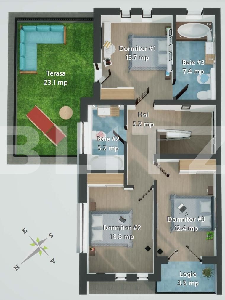 Casa de vânzare 4 camere Iris - 105885CV | BLITZ Cluj-Napoca | Poza2