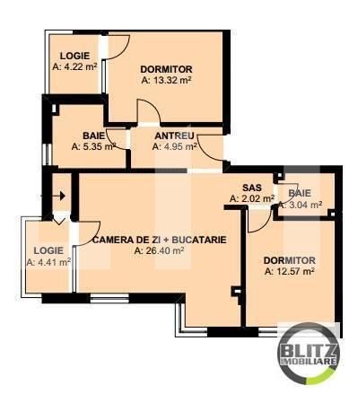 Apartament de vânzare 2 camere Floreşti - 1059AV | BLITZ Cluj-Napoca | Poza4