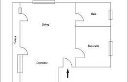 Vanzare apartament in VILA cu 2 camere, 45 mp, cu 28 mp TERASA si loc de parcare