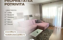 Apartament de 2 camere, 43 mp, balcon, Junior Residence