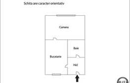 Vanzare 1 camera, 37 mp utili, zona Real, superfinisat, loc de parcare inclus