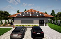 Casa eco cu panouri fotovoltaice, 4 camere, plan parter, 120mp utili, Harman