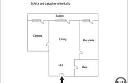 De vanzare apartament cu 2 camere, 43 mp, semifinisat la 5 minute de Gara