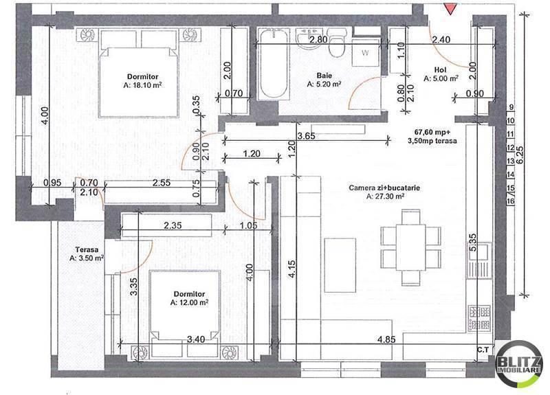 Apartament de vânzare 3 camere Floreşti - 10753AV | BLITZ Cluj-Napoca | Poza1
