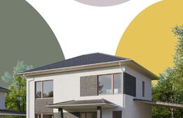 Case individuale, pe un nivel si cu etaj, 120 mp utili, 700 mp teren, ansamblu privat 