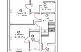 Vila cu 10 camere, 250 mp, zona Marasti, curte privata
