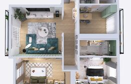 Apartament 3 camere, 98 mp, parcare subterană, cartier Zorilor