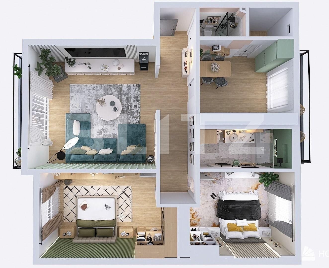 Apartament de vânzare 3 camere Zorilor - 107600AV | BLITZ Cluj-Napoca | Poza12