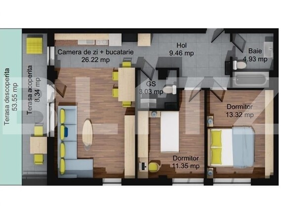 Apartament de vânzare 3 camere Baciu - 107808AV | BLITZ Cluj-Napoca | Poza1