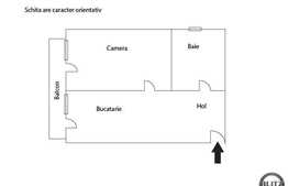 Apartament 1 camera, 37 mp, mobilat, boxa, parcare, zona Edgar Quinet