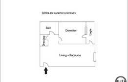 Vanzare cu 2 camere, semifinisat, la 3-4 minute de Cora