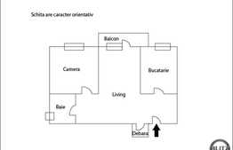 2 camere de vanzare, decomandat, zona strazii Donath