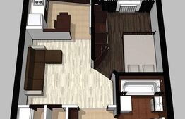 Apartament semidecomandat, 2 camere, aer conditionat, mobilat si utilat, zona Florilor