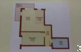 2 camere, 54.5 mp, semifinisat! Parcare! Imobil finalizat in 2014!