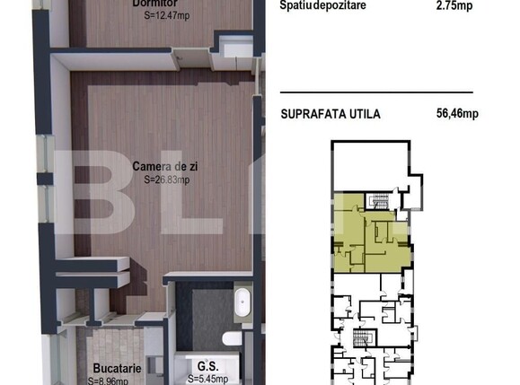 Apartament de vânzare 2 camere Iris - 108710AV | BLITZ Cluj-Napoca | Poza1