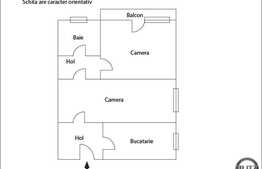 Apartament 2 camere, 46 mp utili, boxa la subsol, zona strazii Liviu Rebreanu
