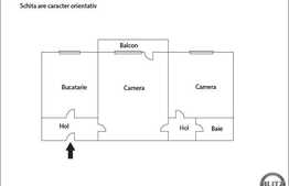 De vanzare 2 camere, etaj intermediar, la cateva minute de Piata Mercur!