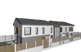 Duplex de vanzare , predare semifinisat, 129 mp, 280 teren, zona Terra 