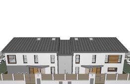 Duplex de vanzare , predare semifinisat, 129 mp, 280 teren, zona Terra 