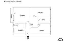 Apartament 3 camere, 65 mp utili, decomandat, garaj, zona Casa Radio