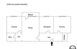 Vanzare 3 camere, 53 mp utili, orientare sudica, zona strazii Fantanele!