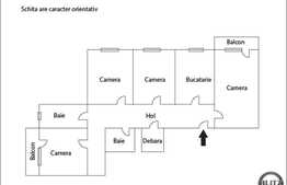 De vanzare 4 camere, decomandat, zona benzinariei Mol! Garaj!