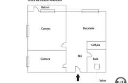 Vanzare 2 camere, decomandat, 52 mp, imobil nou, zona strazii Beiusului!