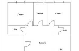 Vanzare 3 camere, decomandat, 65 mp, cu boxa la subsol, zona Expo Transilvania