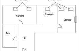 Mansarda cu 2 camere, 56 mp, mobilata, utilata, la 3 minute de sensul giratoriu!