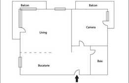 Vanzare 2 camere, 60 mp, 2 locuri de parcare cu CF, zona Florilor