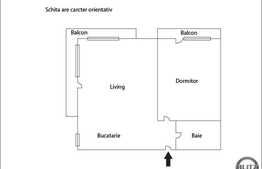 2 camere, 60 mp, zona Florilor! Parcare inclusa! Etaj intermediar! Mobilat!