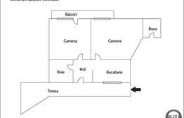 Apartament 2 camere, 60 mp, decomandat, boxa la subsol, zona strazii Bucegi
