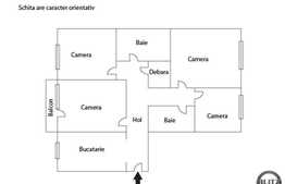 Vanzare 4 camere, decomandat, 79,91 mp utili, boxa la subsol, zona Piata Flora!