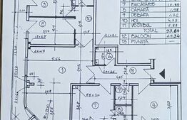 Apartament spatios, 4 camere, 93 mp, zona Garii, cu o terasa de 20mp.