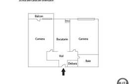 Apartament 2 camere, 58 mp utili, boxa la subsol, zona strazii Bucuresti!