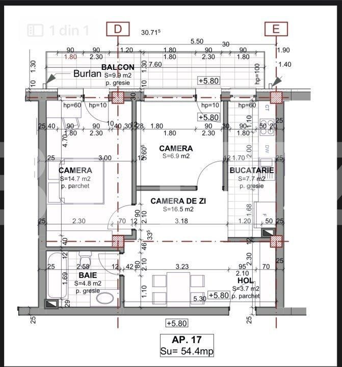 Apartament de vânzare 3 camere Borhanci - 110882AV | BLITZ Cluj-Napoca | Poza1